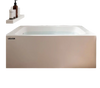 VEVOR Alcove Bathtub, 48" x 30" Contemporary Alcove Acrylic Bathtub, Soaking Bath Tub with Left Hand Drain and Overflow Hole, Large Rectangular Deep Soak Tub for Bathroom with Integral Flange, White