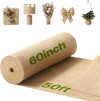 VEVOR Burlap Fabric Roll 60"x50ft High Density Multipurpose Natural Jute, for Outdoor Plant Cover, Tree Wrap, Garden Fabric, DIY Crafts, Gardening, Weed Barrier, Landscaping Cloth, Rustic Party Decor