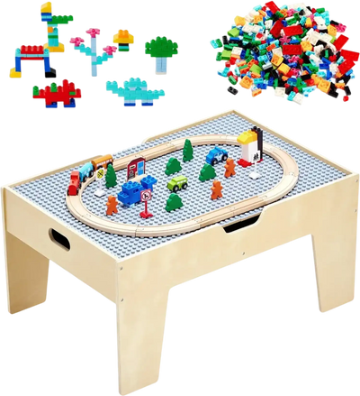 Vevor Activity Play Table Multi-Purpose Wooden Kids Train Set with Storage New