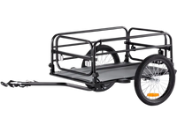VEVOR Bike Cargo Trailer, 160 lbs Load Capacity, Heavy-Duty Bicycle Wagon Cart, Foldable Compact Storage & Quick Release with Universal Hitch, 16