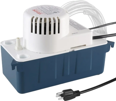 VEVOR Condensate Pump, 1/33 HP, 100 GPH, 22 ft Lift, 115V Automatic Condensation Removal Pump with Safety Switch & 20 ft Tubing, for Air Conditioner, Dehumidifier, HVAC, Furnace, Ice Maker Water Drain
