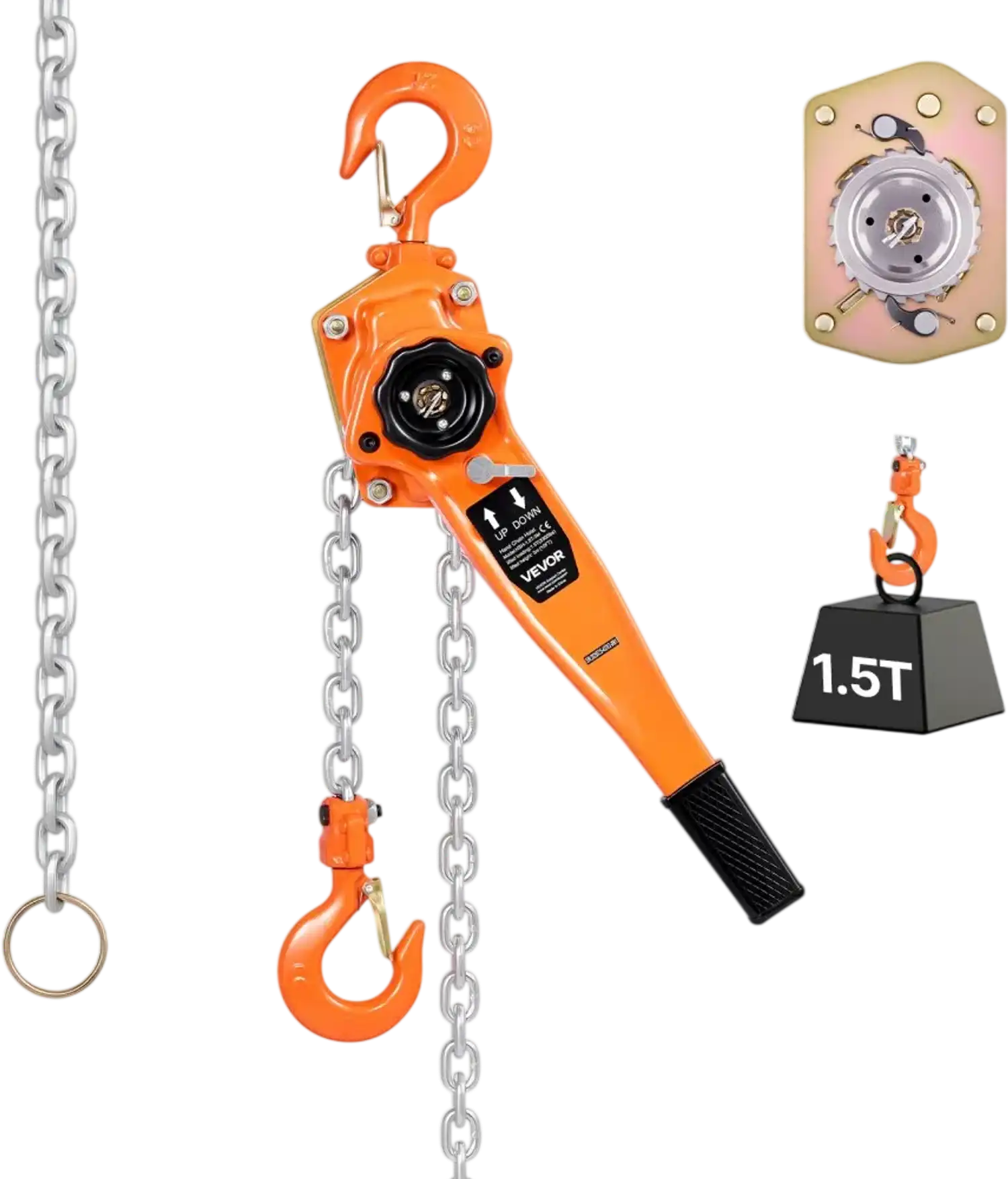Vevor Manual Lever Chain Hoist 1.5T 10' Lift Heavy Duty Come Along New