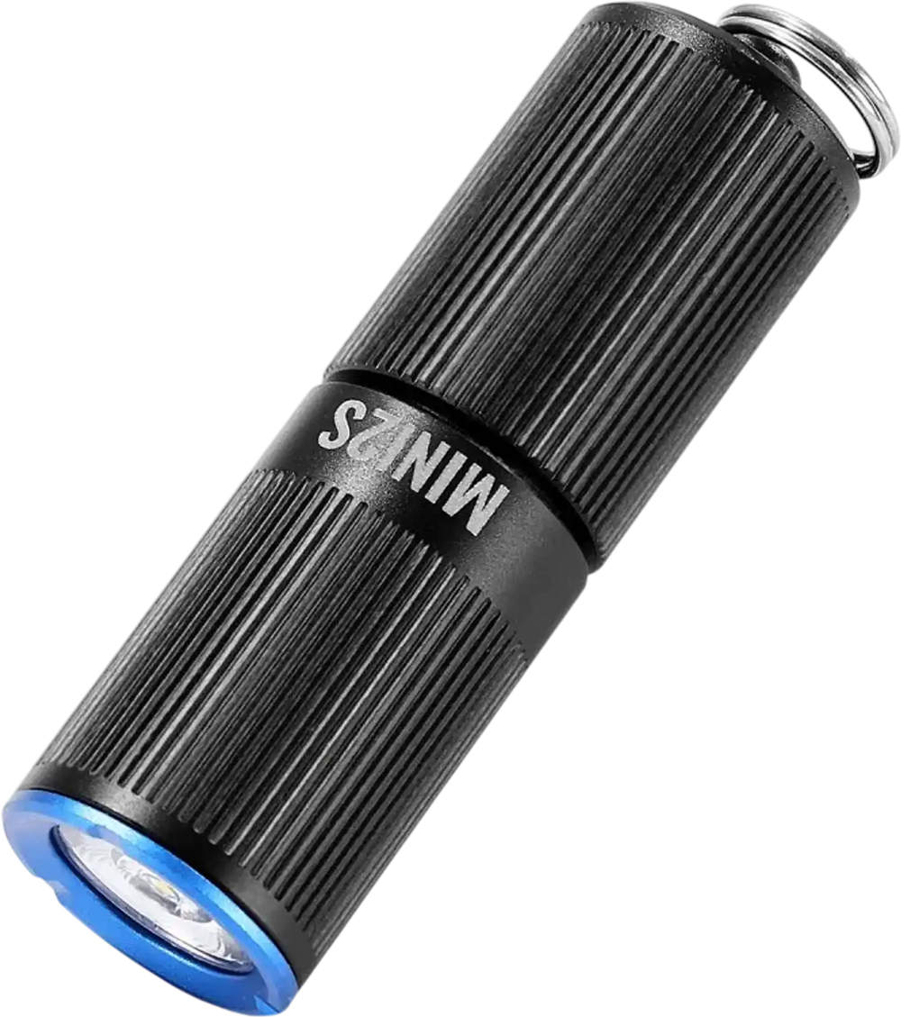 VEVOR Keychain Flashlight, Rechargeable Mini LED Flashlight, 200 High Lumens Pocket-Sized Flashlight with 2 Lighting Modes, IPX7 Waterproof Portable Flashlight for Everyday Carry, Camping, Emergencies