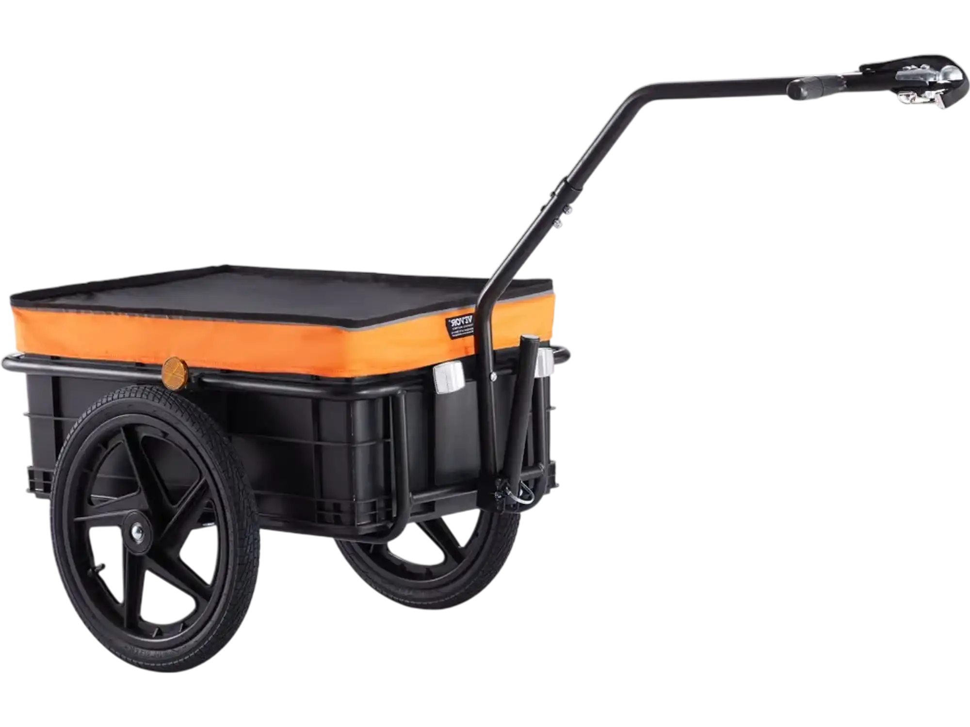 Vevor Bike Cargo Trailer Heavy-Duty Foldable Bicycle Wagon Cart with Waterproof Cover and 16