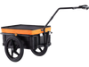 VEVOR Bike Cargo Trailer, 88 lbs Load Capacity, Heavy-Duty Bicycle Wagon Cart, Foldable Compact Storage with Universal Hitch, Waterproof Cover, 16" Wheels, Safe Reflectors, Fits 24"-28" Bike Wheels