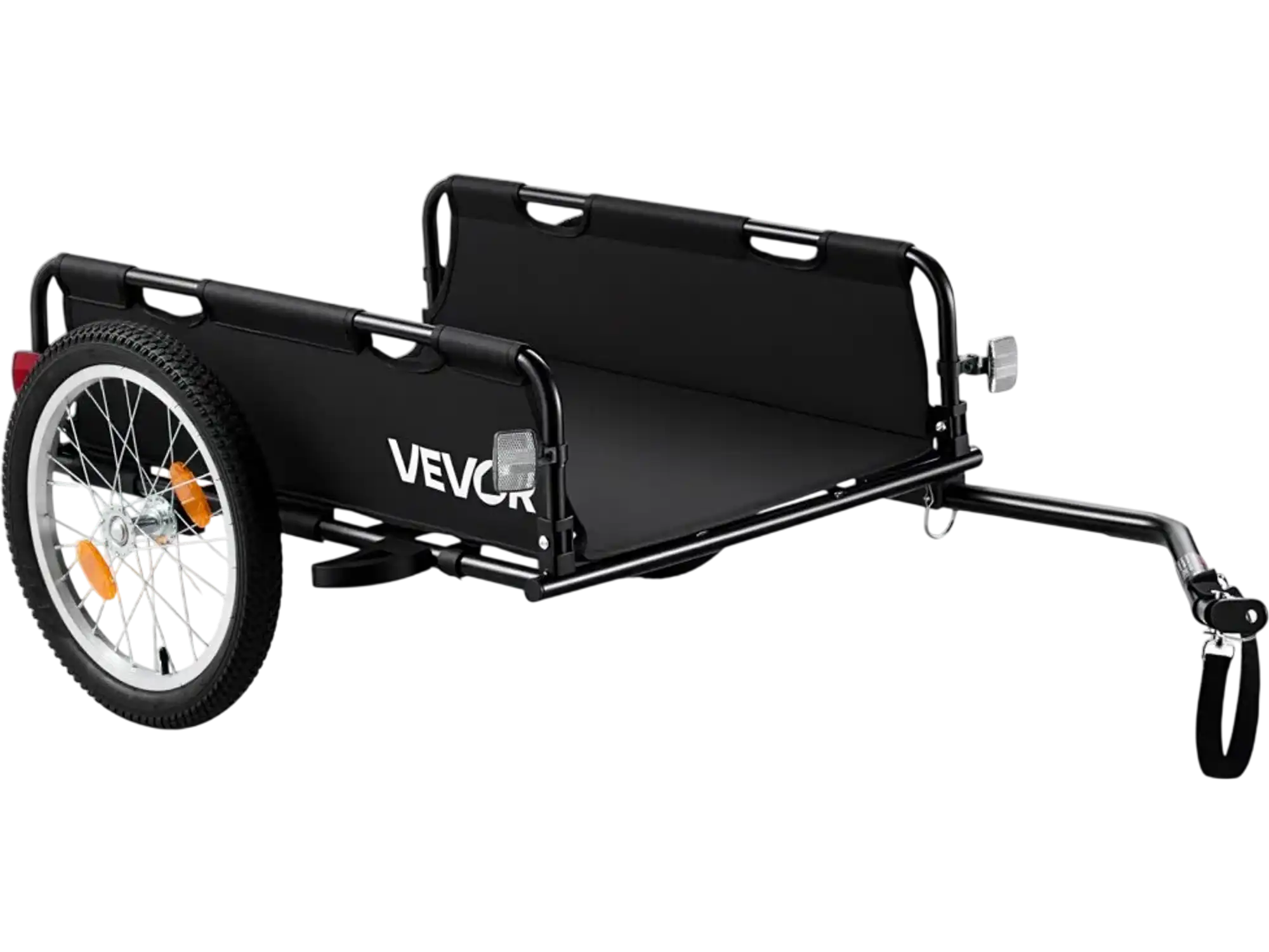 Vevor Bicycle Cargo Trailer Heavy-Duty Folding Bike Wagon Cart 100 lbs Load with 16