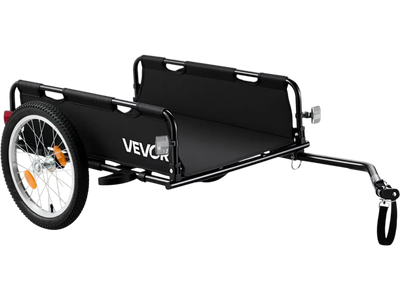 Vevor Bicycle Cargo Trailer Heavy-Duty Folding Bike Wagon Cart 100 lbs Load with 16