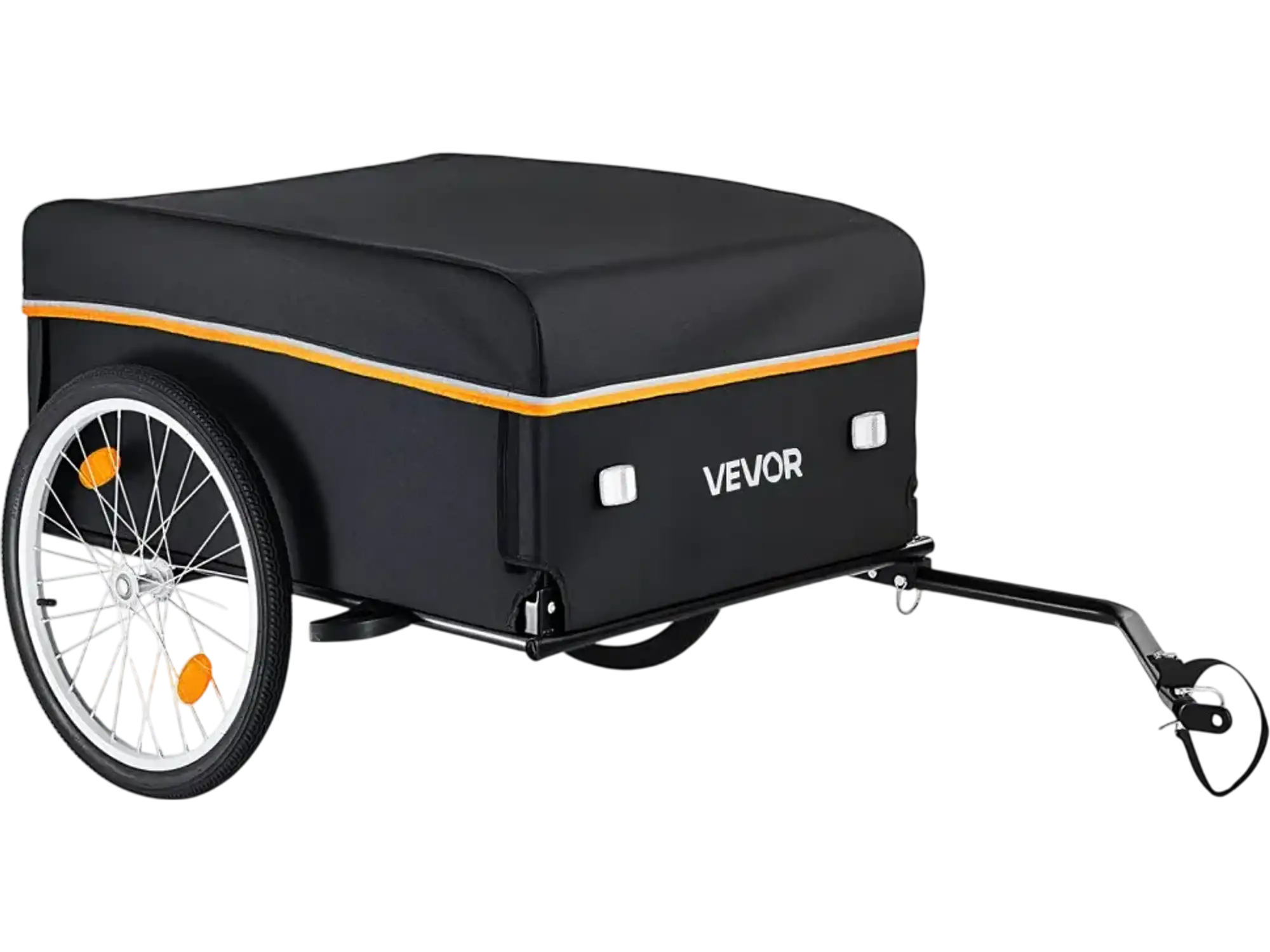 Vevor Bike Cargo Trailer Folding Heavy-Duty 130 lbs Bicycle Wagon Cart with Waterproof Cover New
