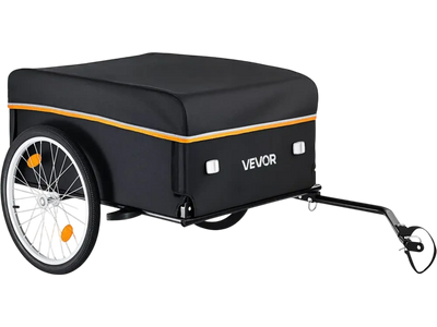 Vevor Bike Cargo Trailer Folding Heavy-Duty 130 lbs Bicycle Wagon Cart with Waterproof Cover New