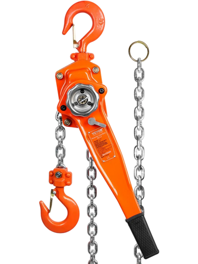 Vevor Manual Lever Chain Hoist 1.5 Ton 10' 3300 lbs Capacity New