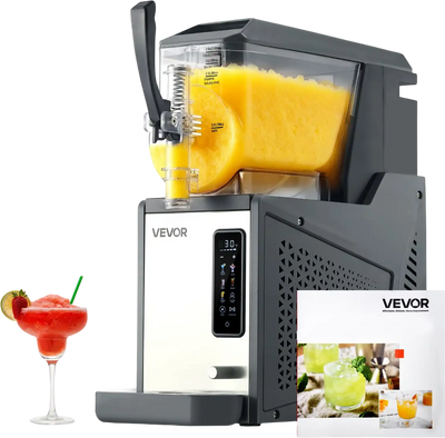 Vevor Slushy Machine 4L Single Tank Frozen Drink Maker Self-Cleaning 350W New