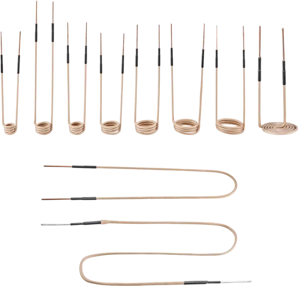 VEVOR 10Pcs Magnetic Induction Heater Coil, Inductor Heat Accessories, Mini Heater Coil Kit with Flexibility and Long Lifespan, for Removing Rusty Bolts and Nuts, 8 Coils + 1 U-Shaped + 1 Free Forming