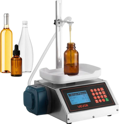 Vevor Liquid Filling Machine Automatic Bottle Filler with Digital Weighing Adjustable Stand New