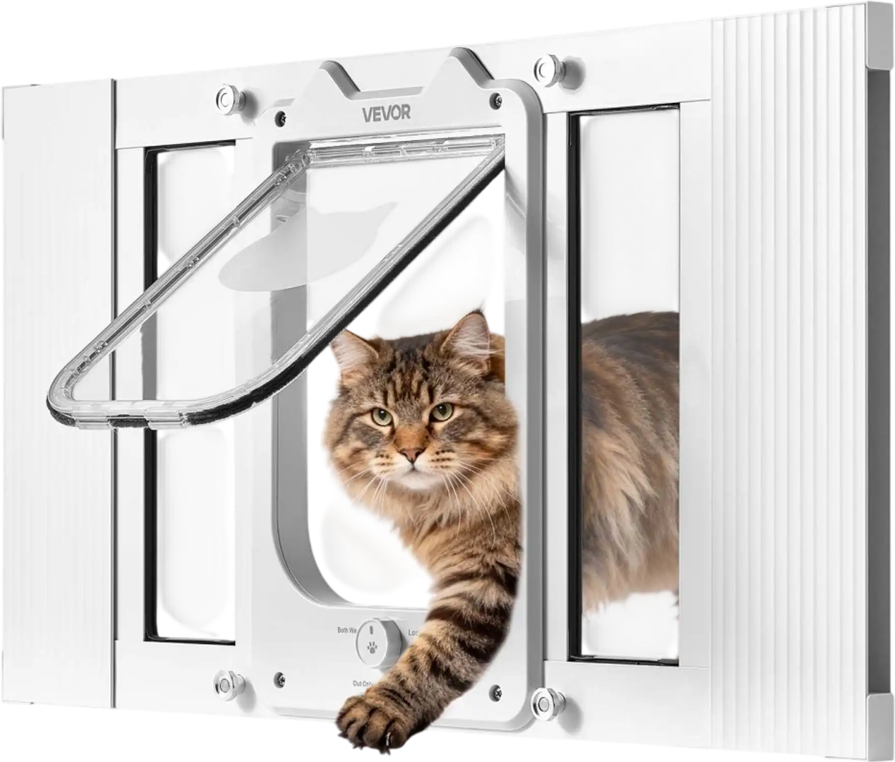 Vevor Cat Door Adjustable Window Fit 23