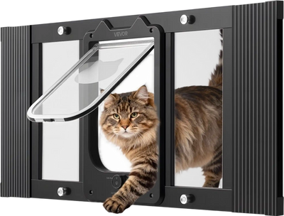 VEVOR Cat Door for Window, Adjustable to Fit Window Width 27