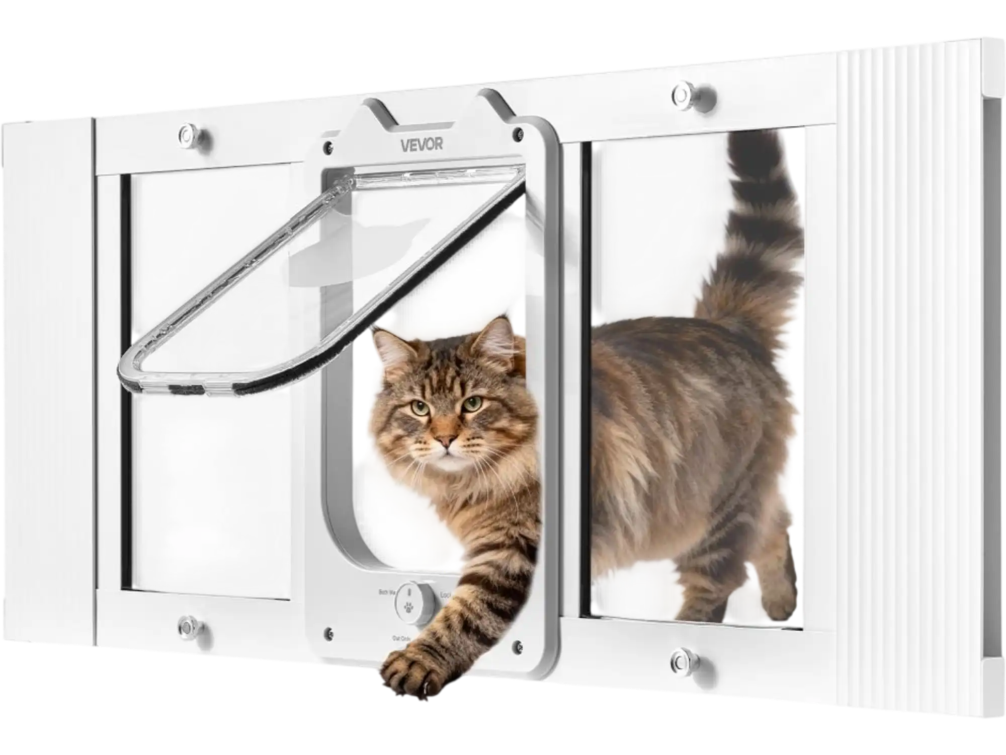 Vevor Cat Door Adjustable Window Fit 31