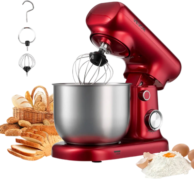 Vevor Stand Mixer 3 Qt 10-Speed Tilt-Head Food Mixer Red New