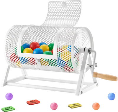 Vevor Raffle Drum Ticket Spinner for Events and Gatherings White New