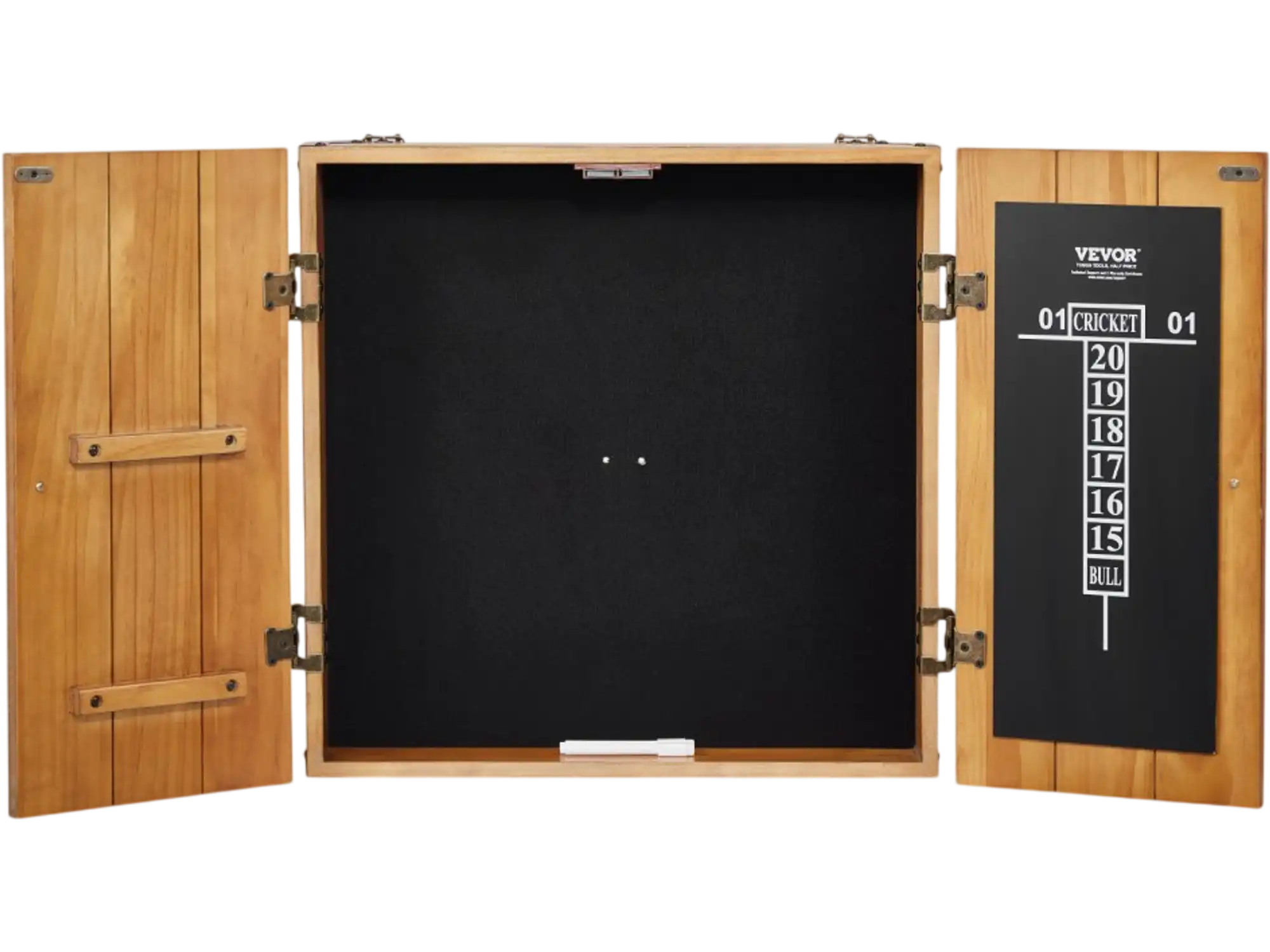 Vevor Dartboard Cabinet Official Size Hideaway Cabinet Set New