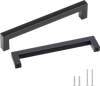 VEVOR 10 Pack Cabinet Pulls, 6.3in / 160mm Center to Center Slim Square Kitchen Cabinet Drawer, Stainless Steel Modern Kitchen Cupboard Door Handles for Kitchen Bathroom Bar Hardware Matte Black