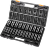VEVOR Impact Socket Set, 1/2" 26 Piece Impact Sockets, Deep Socket, 6-Point Sockets, 1/2 Inches Drive Socket Set Impact Metric 10mm - 36mm, Cr-V Rugged Construction, with a Storage Cage