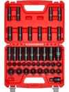 VEVOR 1/2 in Drive Impact Socket Set, 39 Piece, 6 Point Deep & Shallow Impact Sockets, Metric 9 to 30 mm, Cr-V Steel High Durability, with Universal Joint, Dual Size Markings, Heavy Duty Carrying Case
