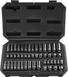 VEVOR Drive Impact Socket Set 1/4"  - 14 Piece Deep Socket Set Metric 4-15mm - 6 Point Cr-Mo Alloy Steel for Auto Repair - Easy-to-Read Size Markings - Rugged Construction - Socket Organizer