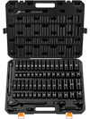VEVOR Impact Socket Set, 1/2" Drive, 65-Piece Socket Set, 6 Point Sockets, SAE 3/8" to 1-1/4" and Metric 10-24 mm, Easy to Identify, with a Sturdy Storage Case, Cr-V Alloy Steel for Vehicles Repair