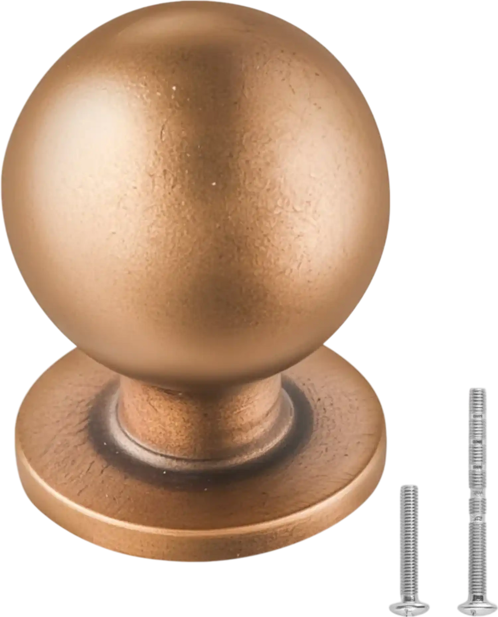 VEVOR Cabinet Knobs, 12 Pack, 0.98 Inch Zinc Alloy Drawer Pulls Door Handles, Round Kitchen Dresser Solid Knobs Cupboard Hardware with Screws for Bathroom Closet Cabinets Drawers, Antique Brass Color