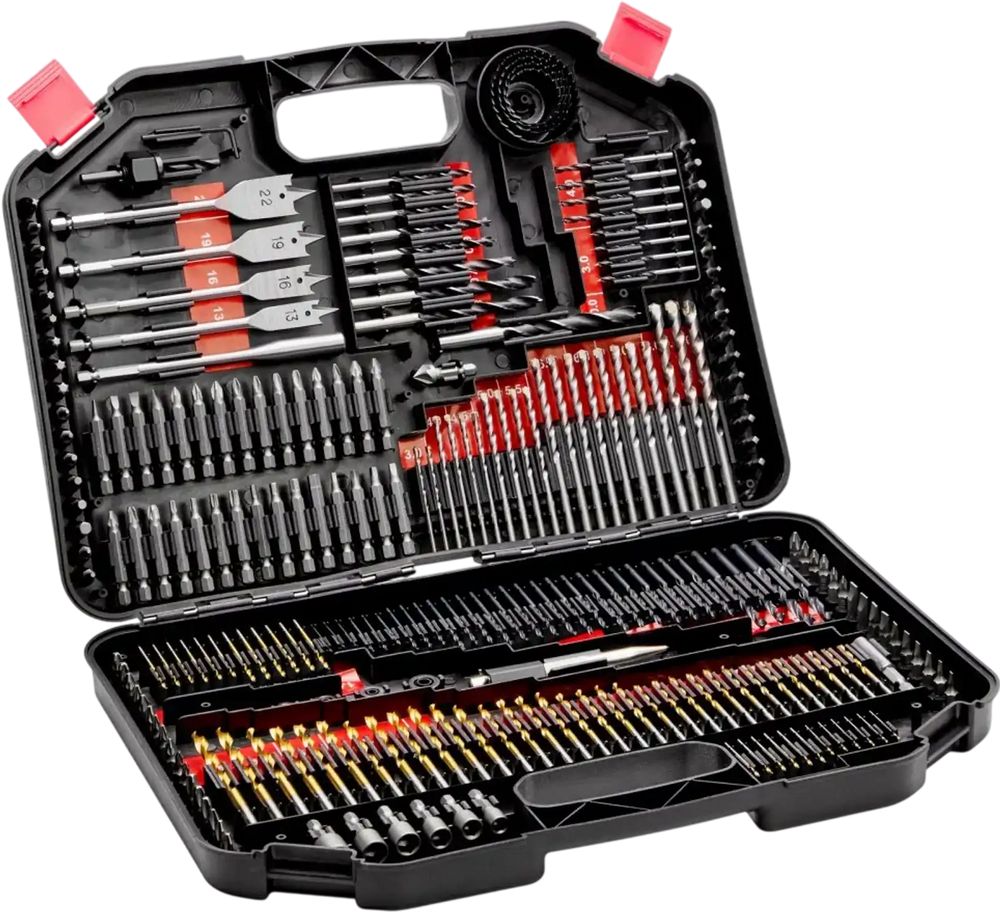 VEVOR Drill Bit Set, 246 Pieces Drill and Driver Bit Set, Screwdriver Bit Set Suitable for Wood Metal Cement Drilling and Screw Driving, Drill Bit Sets Combo Kit Assorted in Organized Carrying Case