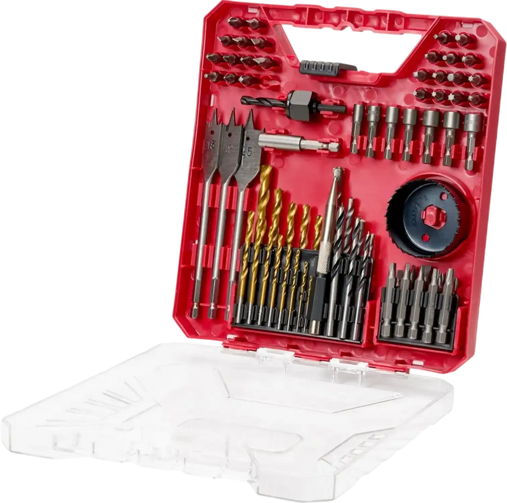 VEVOR Drill Bit Set, 70 Pieces Drill and Driver Bit Set, Screwdriver Bit Set Suitable for Wood Metal Cement Drilling and Screw Driving, Drill Bit Sets Combo Kit Assorted in Organized Carrying Case