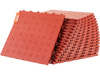VEVOR Garage Tiles Interlocking, 12 x 12 x 0.53 inch 25 Pack Garage Floor Covering Tiles, Non-Slip Double-Sided Texture Garage Flooring Tiles, for Garages, Basements, Repair Shops, Red