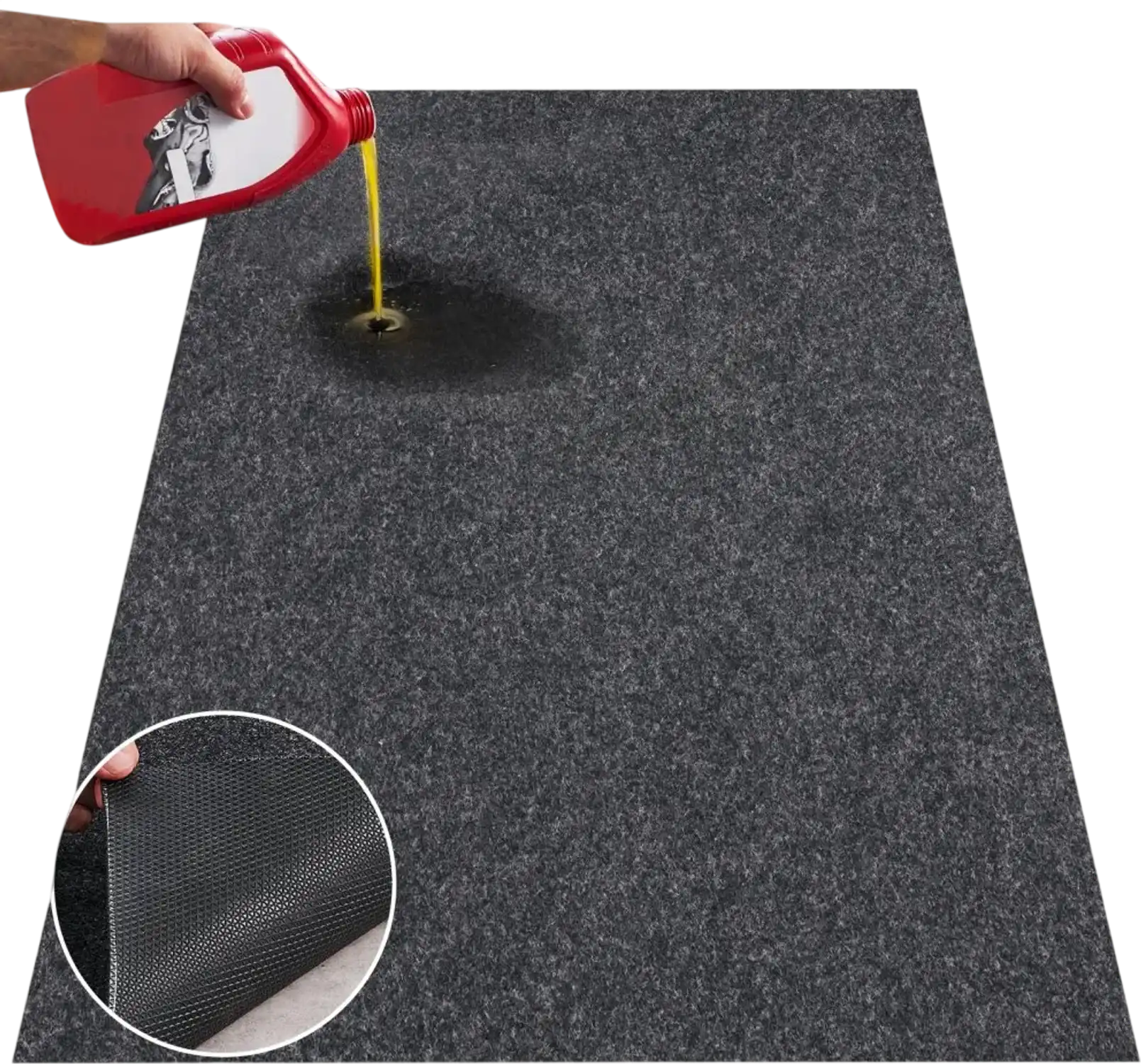Vevor Garage Floor Mat 7.4' x 17' Waterproof Heavy Duty Containment Mat New