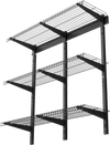 VEVOR 3-Tier Heavy Duty Wall Garage Shelving, 0.9 x 3 ft Steel Wall Mounted Shelving Unit, 11 x 36 Inch Per Shelf Floating Storage Metal Rack for Garage with 450 lbs Total Weight Capacity, Black