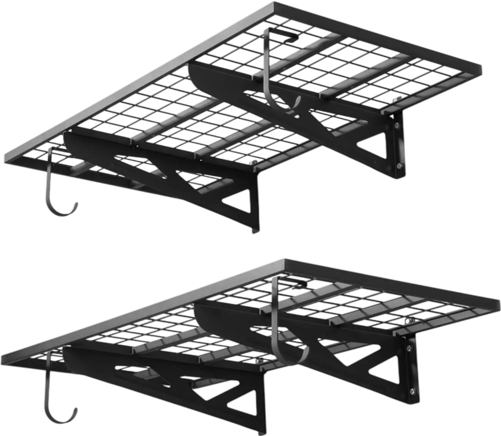 Vevor Garage Wall Shelving 2-Tier Heavy-Duty 24