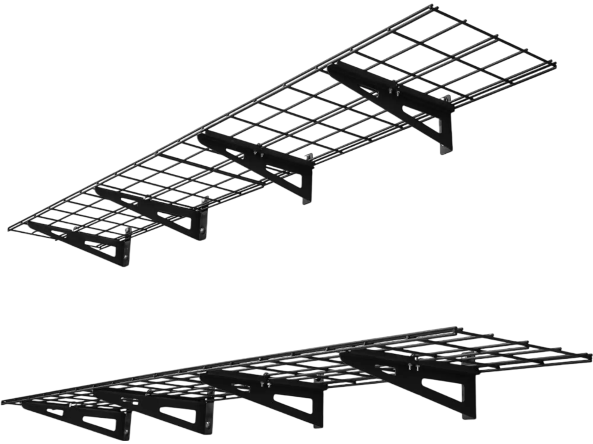 Vevor Garage Shelving 2-Tier Heavy Duty Wall Mounted 4-Pack 12