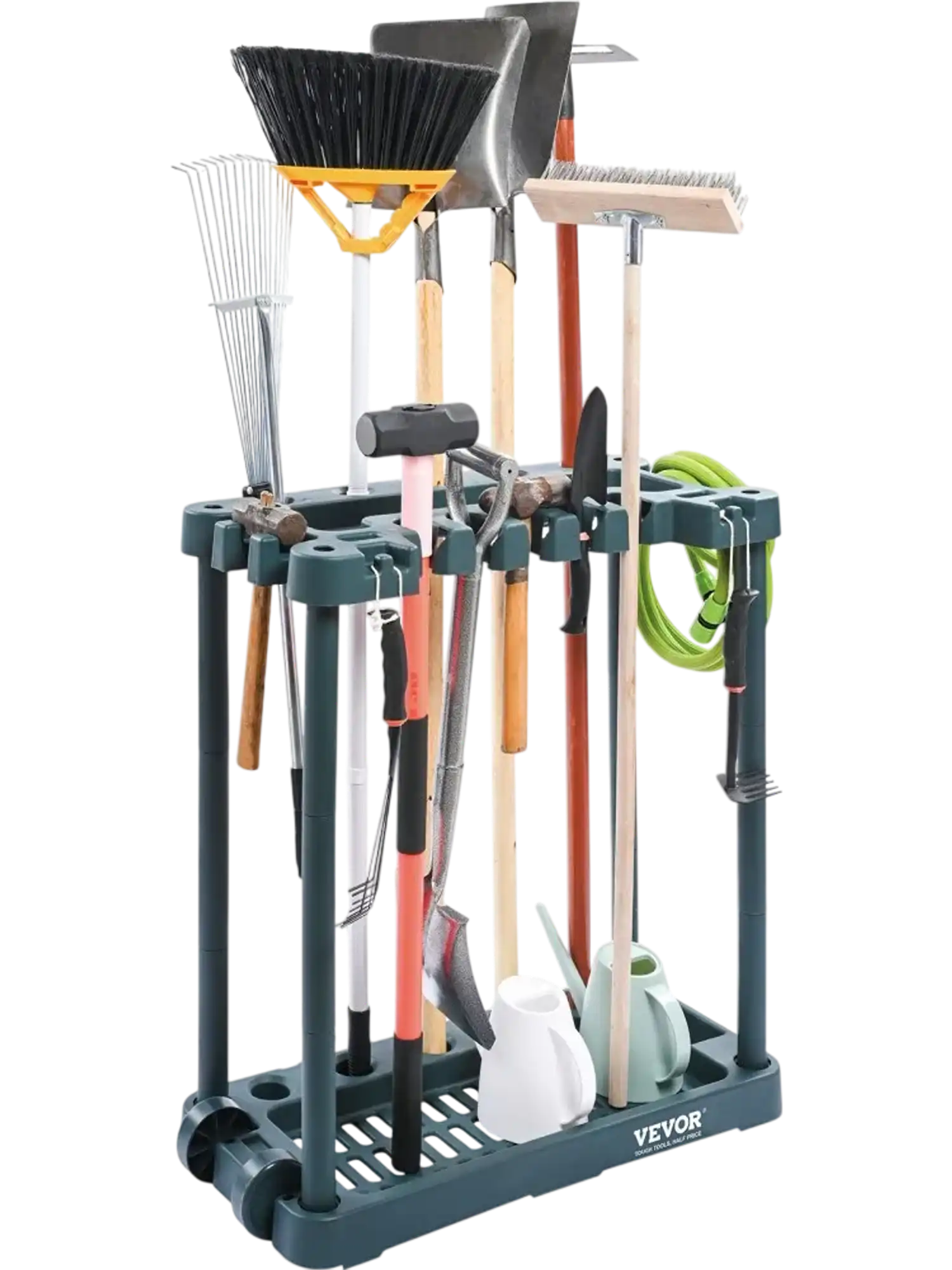 Vevor Garden Tool Organizer 10-Slot Yard Tool Tower Rack New