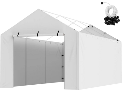 Vevor Carport Replacement Canopy Cover Side Wall 10' x 20' White New