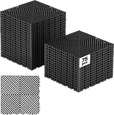 Vevor Drainage Mats Interlocking 75-Pack 12