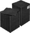 VEVOR Interlocking Drainage Mat, 12” x 12” Modular Interlocking Cushion, 55 Pcs Splicing Drainage Mats, Non-Slip Black PP Drainage Floor Tile and Shower Mat, for Garage, Garden, Kitchen & Outdoor