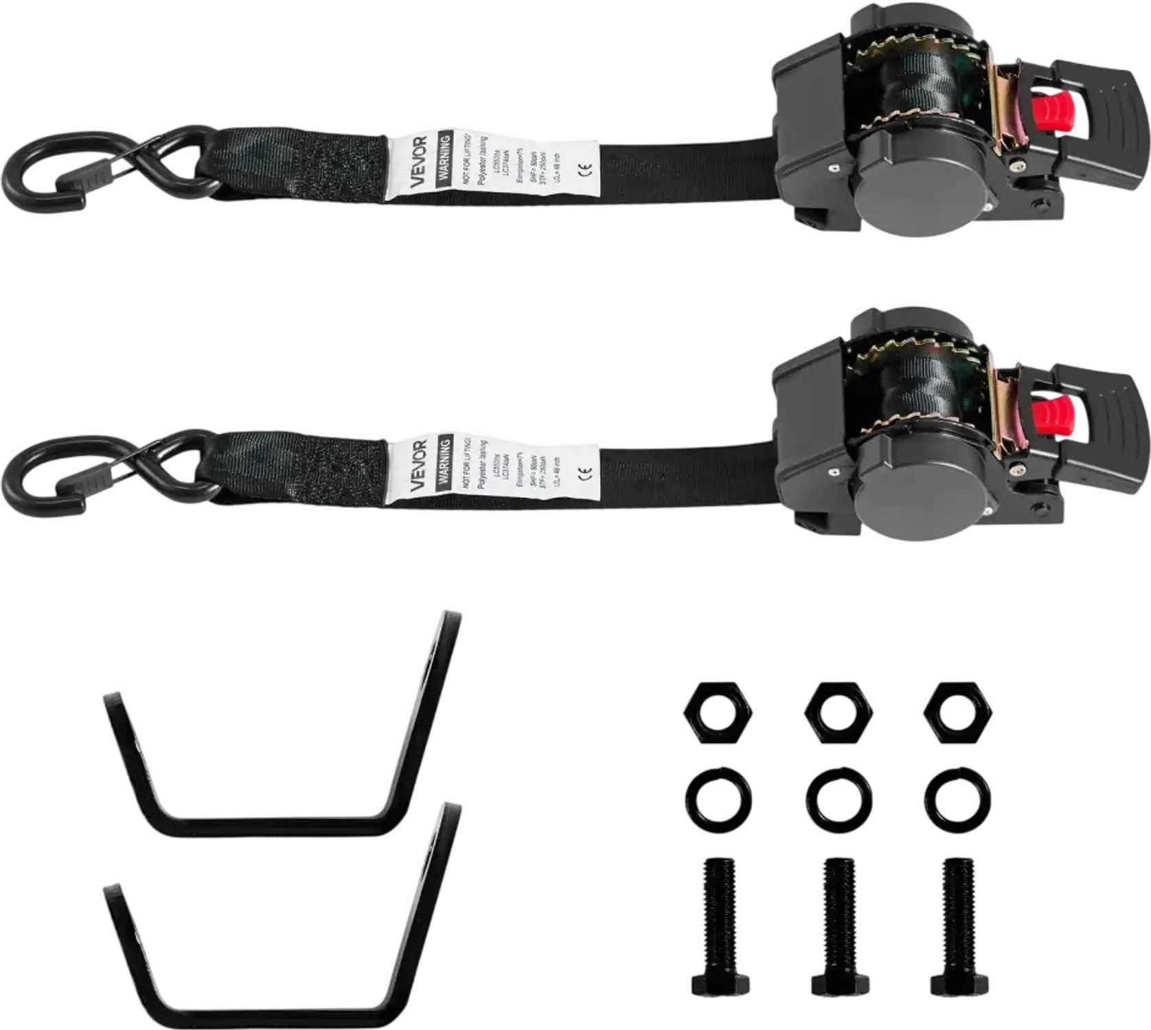Vevor Wheel Chock Tie-Down Kit Car Tie Down System 48