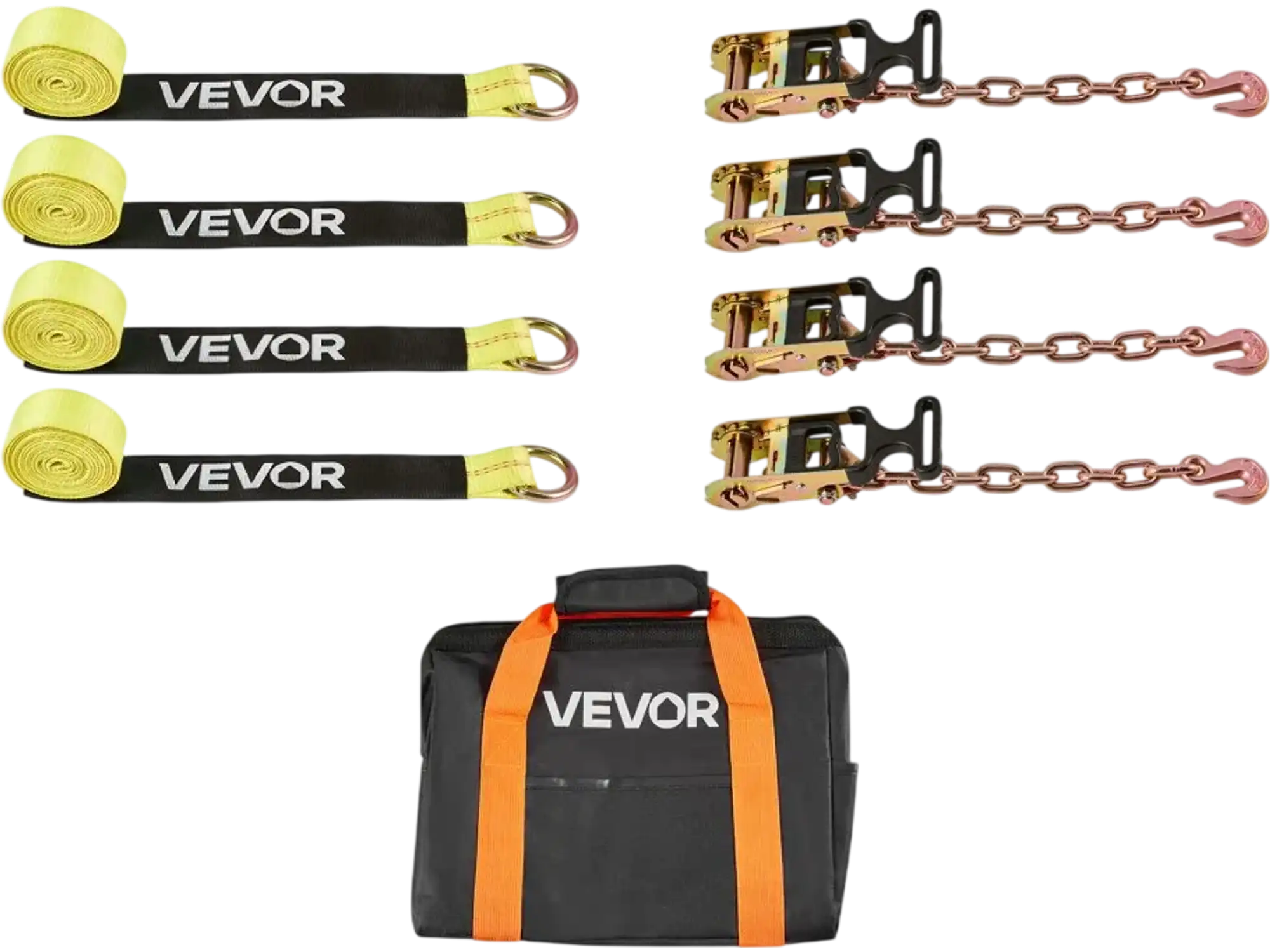 Vevor Wheel Chock Tie-Down Kit Heavy-Duty Hook 3333 lbs 120