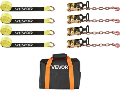 Vevor Wheel Chock Tie-Down Kit Heavy-Duty Hook 3333 lbs 120