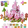 VEVOR Magnetic Blocks, 100 PCS Princess Castle Set, Magnetic Building Cubes for Kids, STEM Montessori Sensory Toys for Christmas Birthday Gift, Construction Stacking Toy for 3+ Years Old Boys & Girls