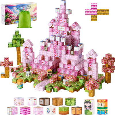 Vevor Magnetic Blocks 100-Piece Princess Castle Set New