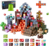 VEVOR Magnetic Blocks, 100 PCS Dark Castle Set, Magnetic Building Cubes for Kids, STEM Montessori Sensory Toys for Christmas Birthday Gift, Construction Stacking Toy for 3+ Years Old Boys & Girls