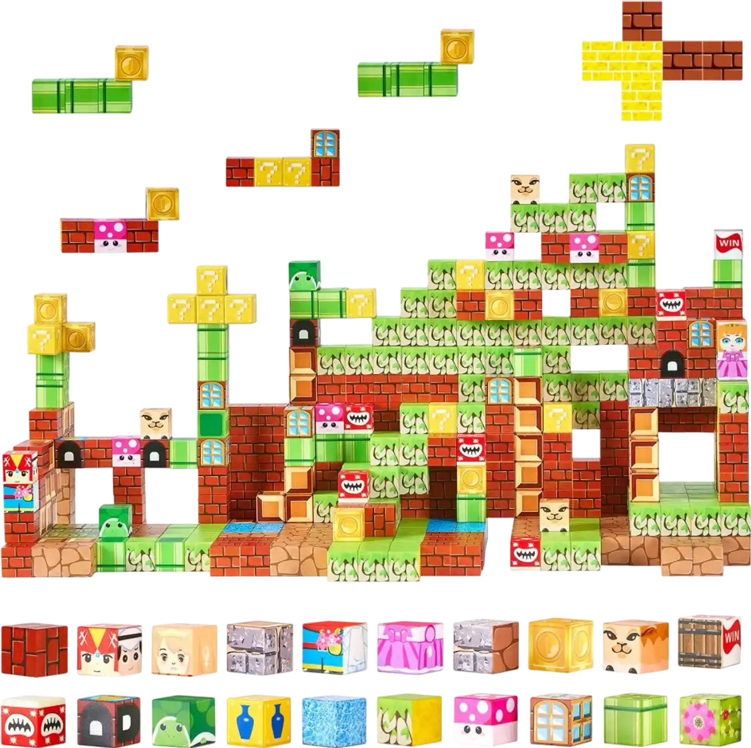 Vevor Magnetic Blocks Minecraft Building Set 100-Piece STEM Sensory Toy New