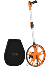 VEVOR Measuring Wheel in Feet, 12.5 in Wheel Diameter, 39.37-15.75 in Telescoping Measure Wheel, Measurement 0-99999Ft with Back Bag, Suitable for Lawn/Hard/Soft/Wood Road Measuring