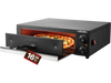 VEVOR Electric Pizza Oven, 16 in Countertop Pizza Oven, 77 to 572°F Temp Range, 1750W Indoor Pizzas Maker w/Timing & Temp Control, Pizzas Cooker w/Dual Heat Tube, Grill Rack, for Kitchen & Commercial