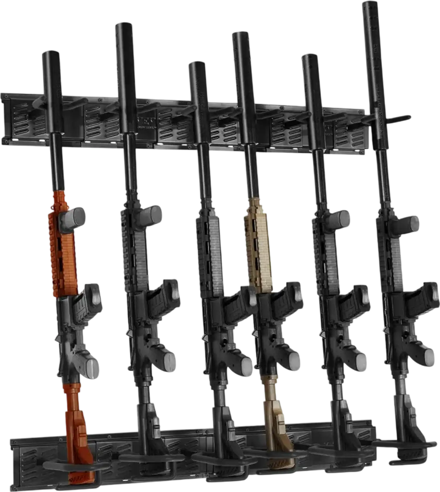 Vevor Gun Rack 6-Slot Vertical Wall Mount Display Stand New
